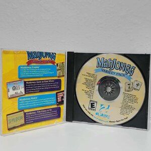 Vintage CD Rom Game MahJongg Variety Pack 2002 Y2K PC Gaming Egames